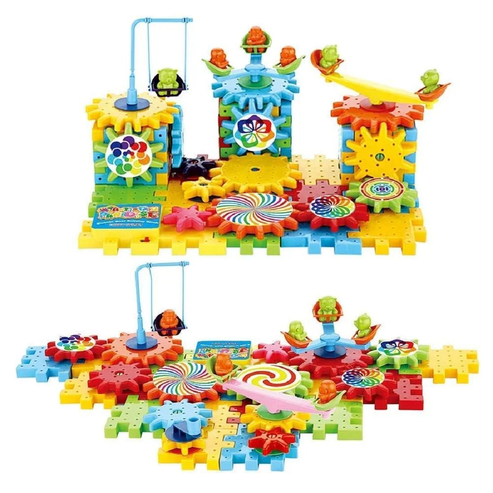 The GigaGears 81-Piece Engineering & Building Block Set | STEM Toy with Spinning Gears