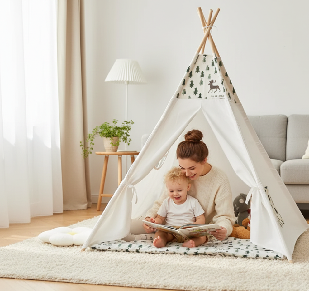 The Cozy Explorer | Canvas Play Tent & Reading Nook