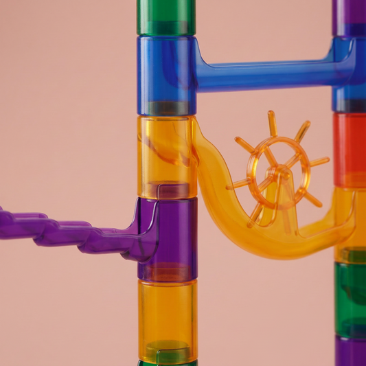 Marble Run 150pc Glow-in-the-Dark STEM | The Lumen Grand Circuit
