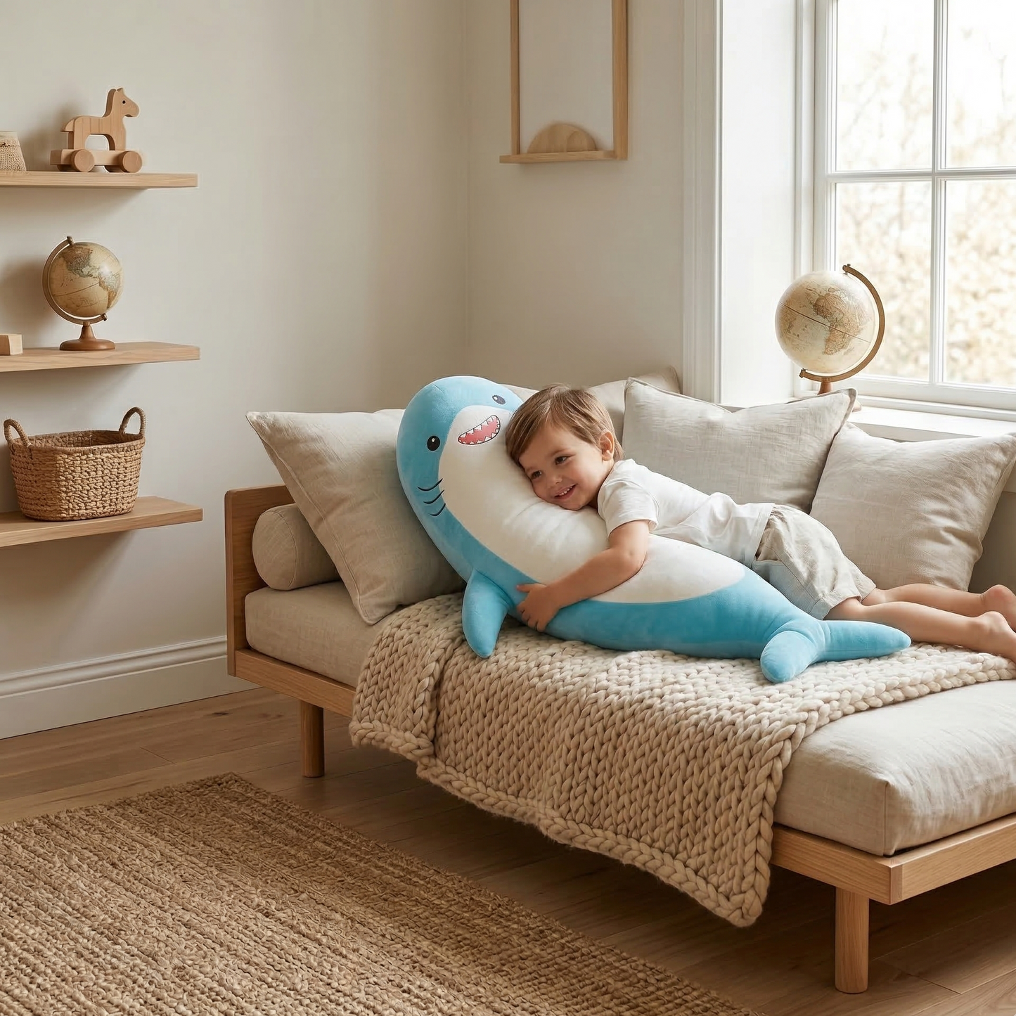 Kids Body Pillow Plush Orthopedic | The Luna-Luxe
