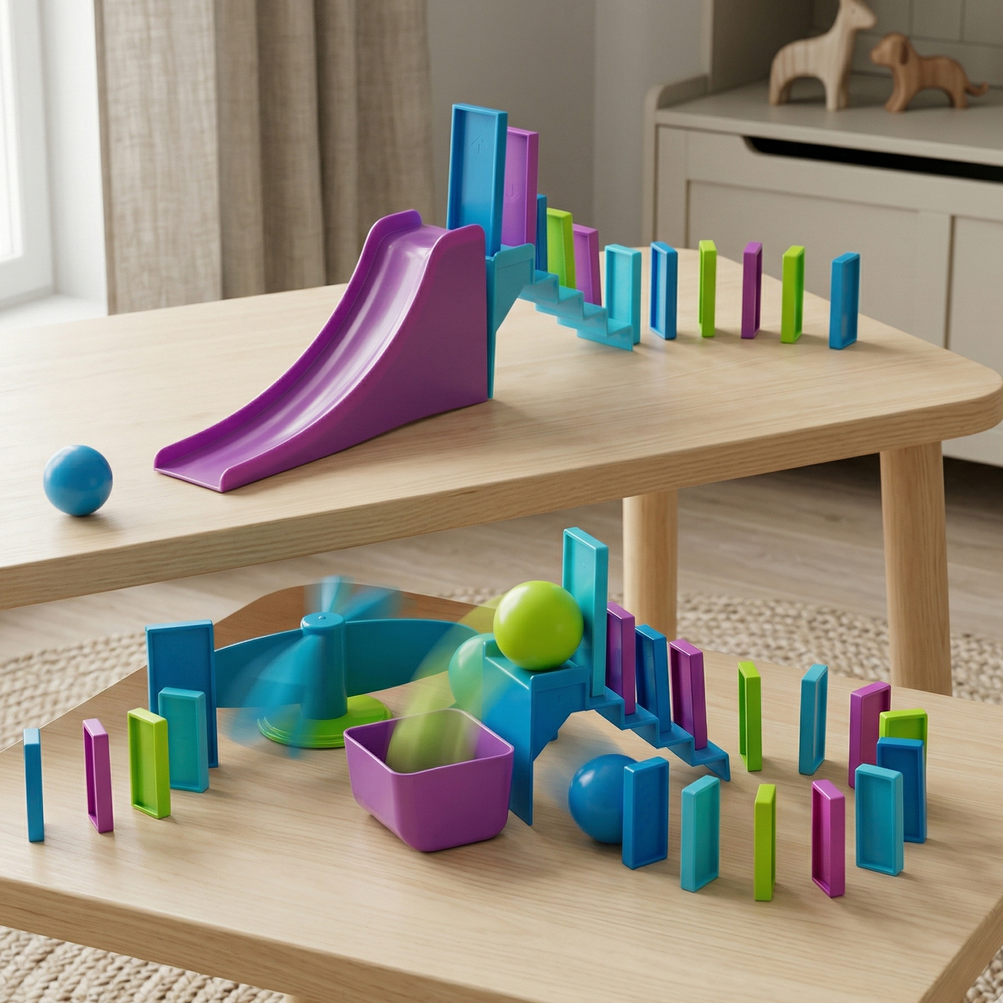Domino Set for Kids 59pc | The Kinetic-Link Suite
