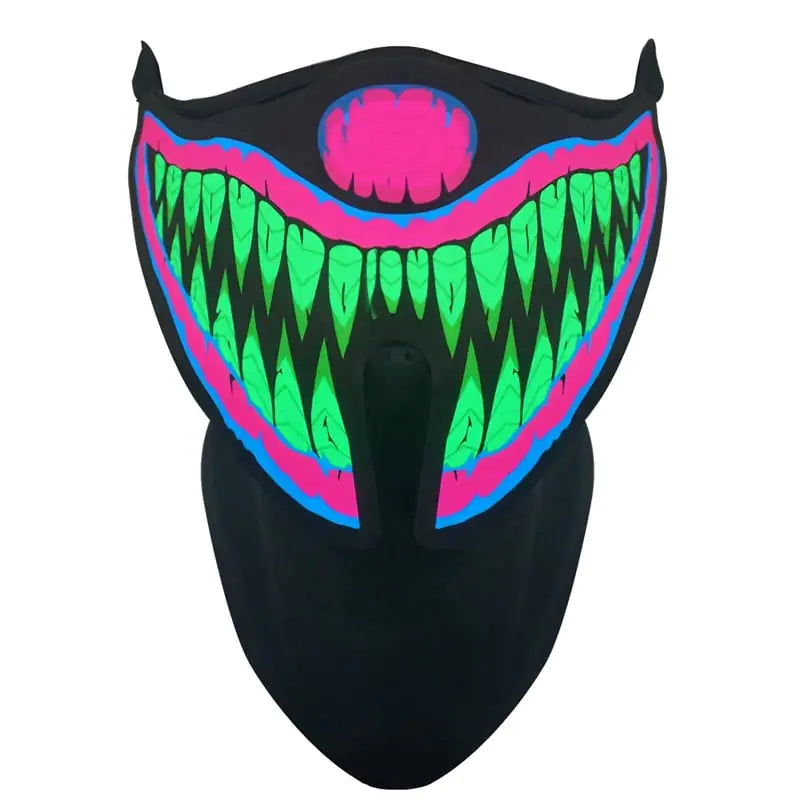 The Neon Stalker | LED Light-Up Halloween Purge Mask