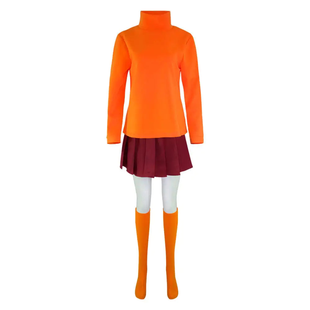 Jinkies! The Velma Classic Cartoon Costume for Adults | Scooby-Doo Cosplay Outfit