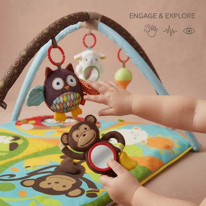 Baby Play Gym Mat Zoo Sensory 4-in-1 | The Savanna Sanctuary