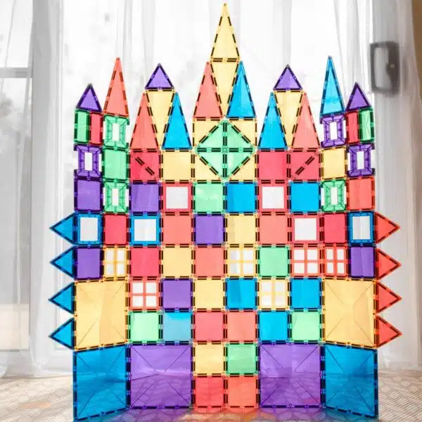 Magnetic Tiles 100pc Travel Set | The Mini-Prism Suite