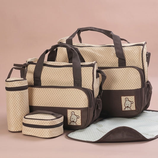 Diaper Bag 5-Piece Set for Mom | The Materna-Kit Ensemble