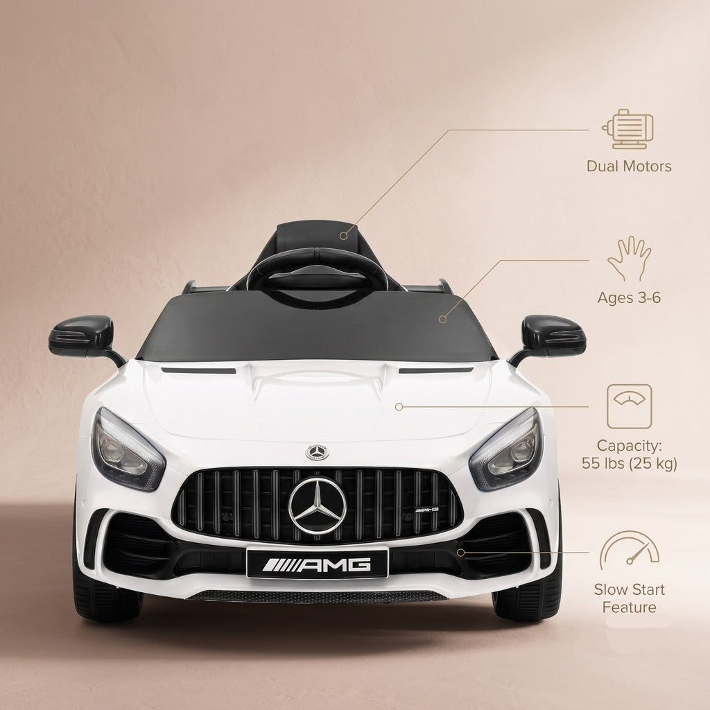 Licensed Mercedes-AMG GTR 12V Ride-On Car | The Silver-Arrow GT