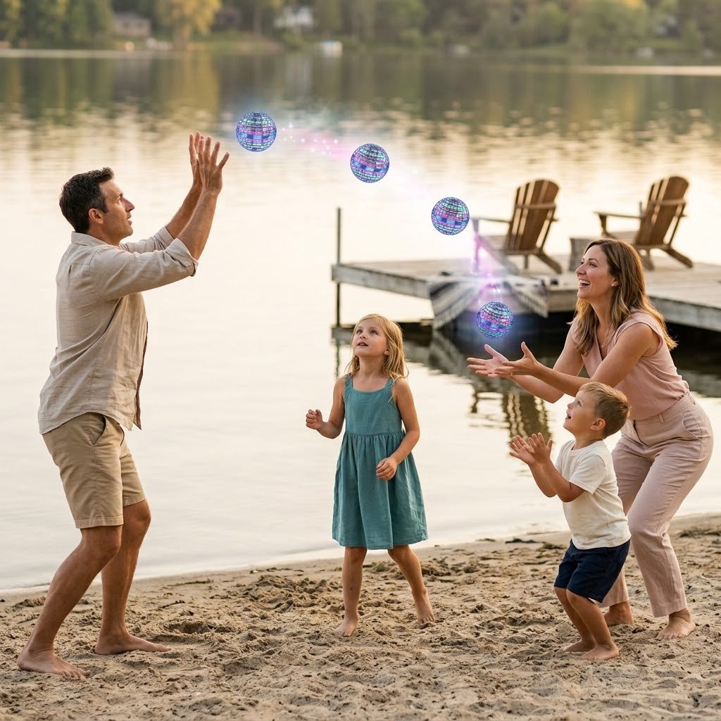 LED Flying Orb Hover Ball Boomerang Toy – The Aero-Sphere Spinner, photo 7