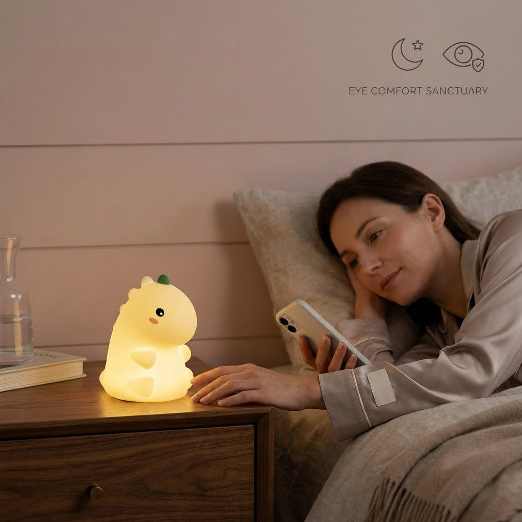Dinosaur Silicone Night Light, USB-C Tap Lamp – The Dino-Glow Companion, photo 8