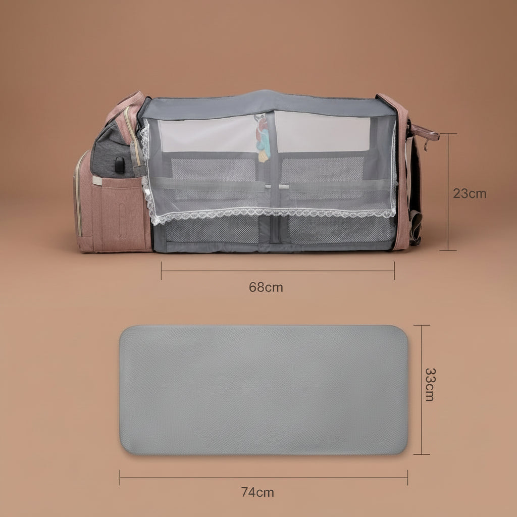 Insulated Diaper Bag Backpack 20–35L – The Metro-Muse Pack, photo 8