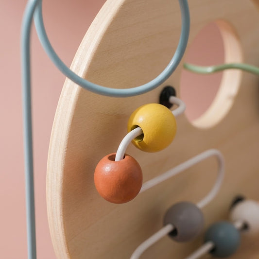 Wooden Bead Maze Space Theme | The Orbit-Path Navigator