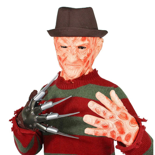The Elm Street Nightmare | Freddy Krueger Costume Set (Sweater, Mask, Glove, Hat)