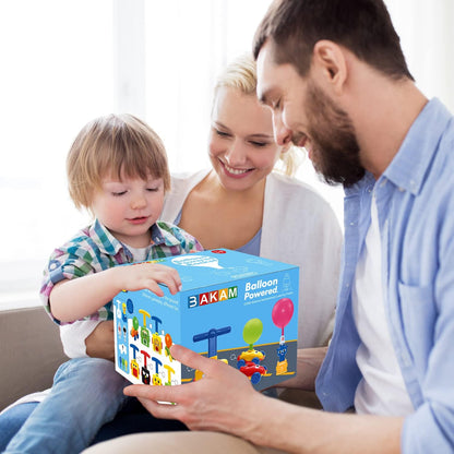 BAKAM™ Froggy-Force | 2-in-1 Balloon Launcher Car & Flying Rocket STEM Kit