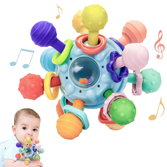 The Accevo™ Neuro-Sphere | 3-in-1 Montessori Mechanical Teether & Sensory Developmental Hub