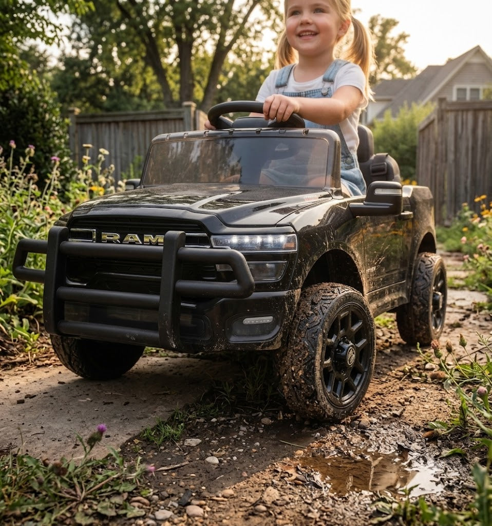 Licensed Dodge RAM 3500 12V Ride-On Truck | The Apex Hauler