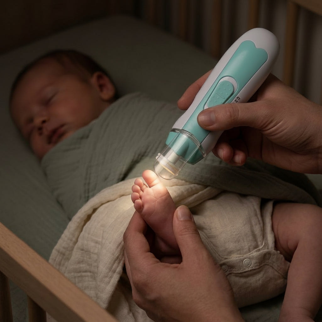 Electric Baby Nail Trimmer Anti-Pinch Set – The Velvet-Touch Guardian, photo 5