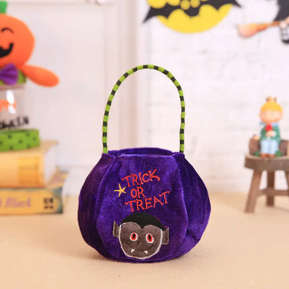 The Plushkin | Velvet Pumpkin Trick-or-Treat & Party Pouch