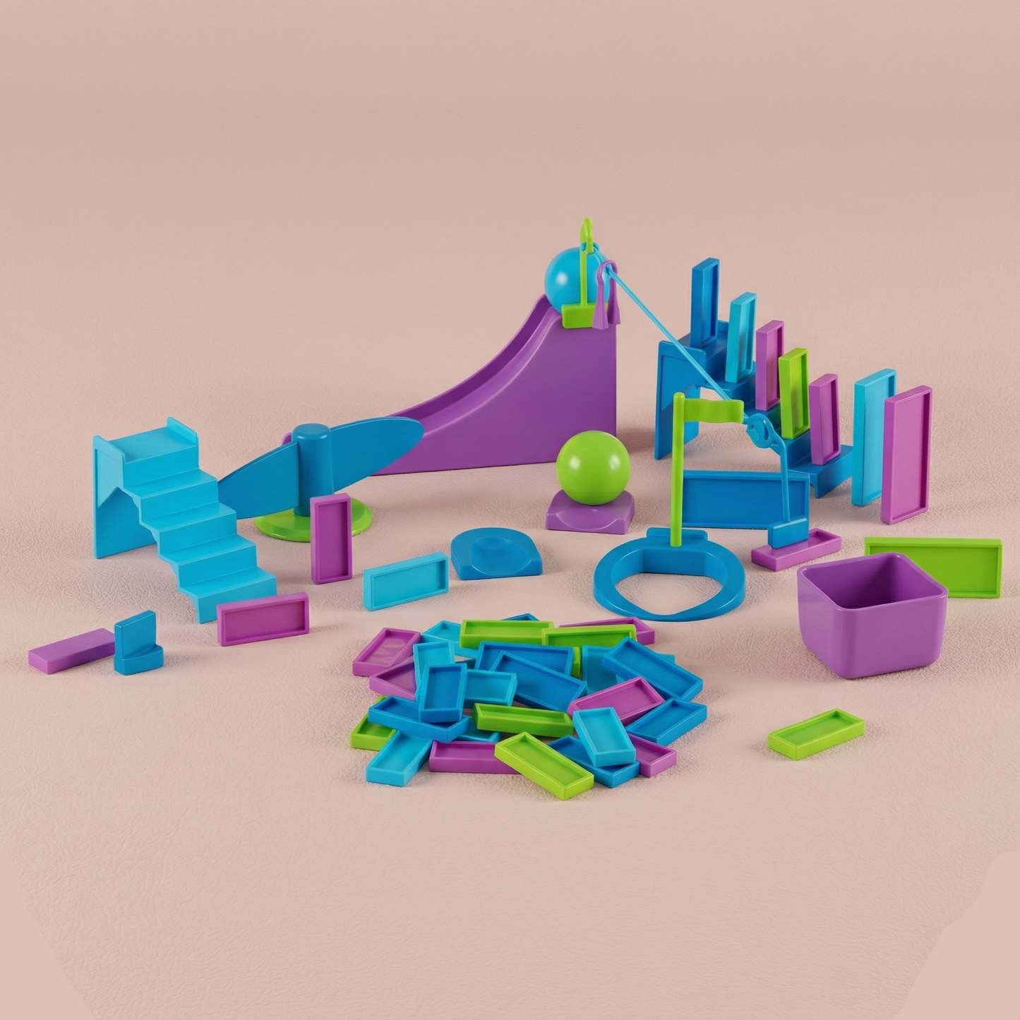 Domino Set for Kids 59pc | The Kinetic-Link Suite