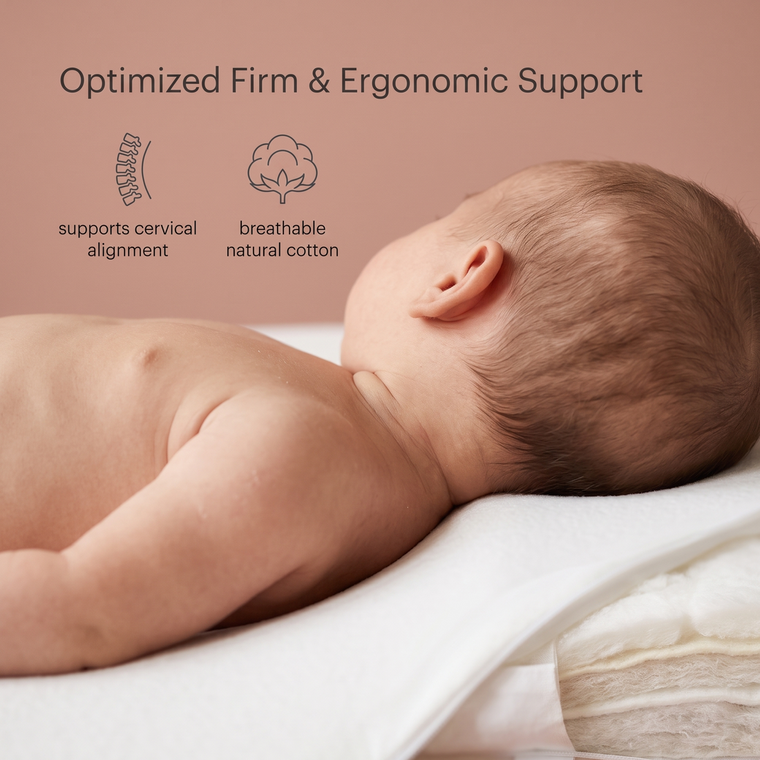 Portable Cotton Baby Nest Lounger with Pillow – The Cradle-Cloud Nest, photo 4