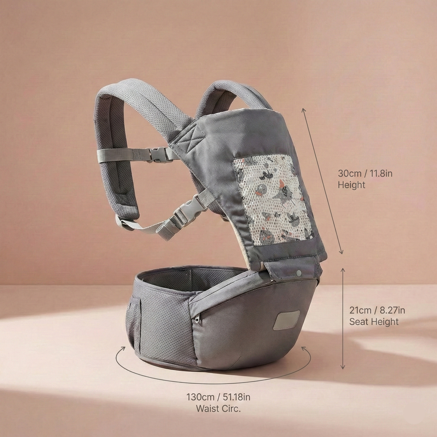Ergonomic Baby Carrier with Hip Seat | The Kinetic-Apex Pro