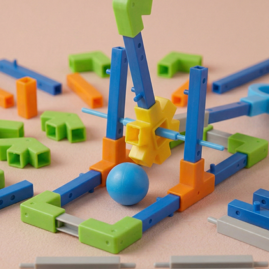 STEM Engineering Building Kit 56pc | The Kinetic-Forge