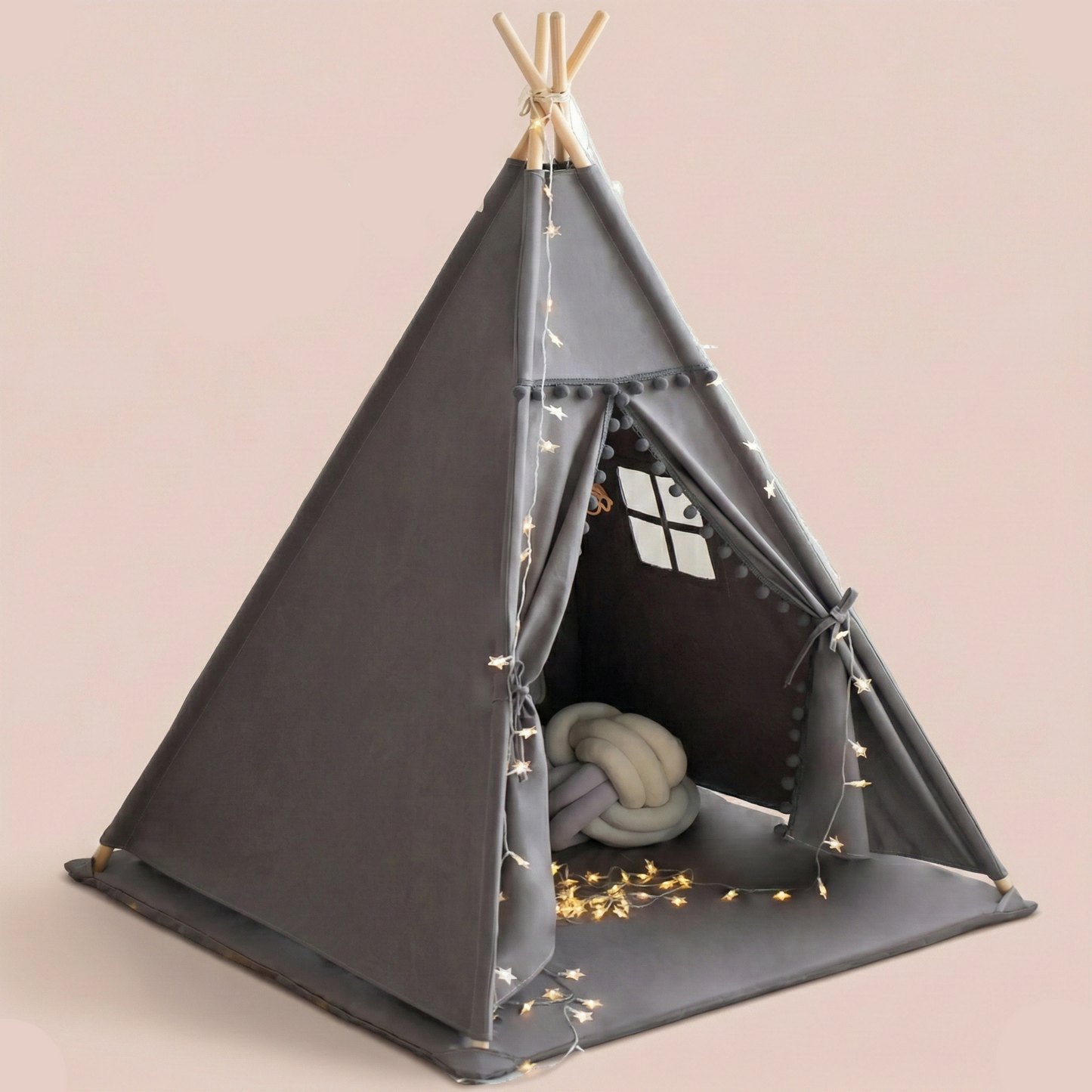 The Heritage Nordic Hideaway | Artisan 100% Cotton Canvas Teepee & Padded Mat Suite