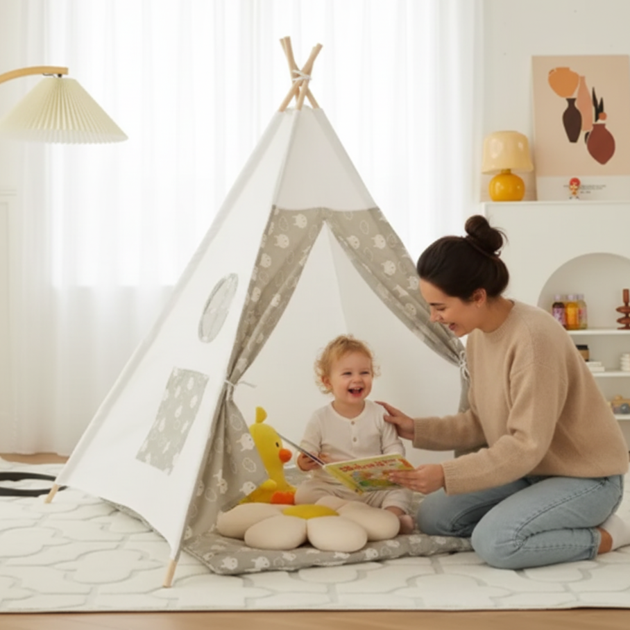 The Cozy Explorer | Canvas Play Tent & Reading Nook