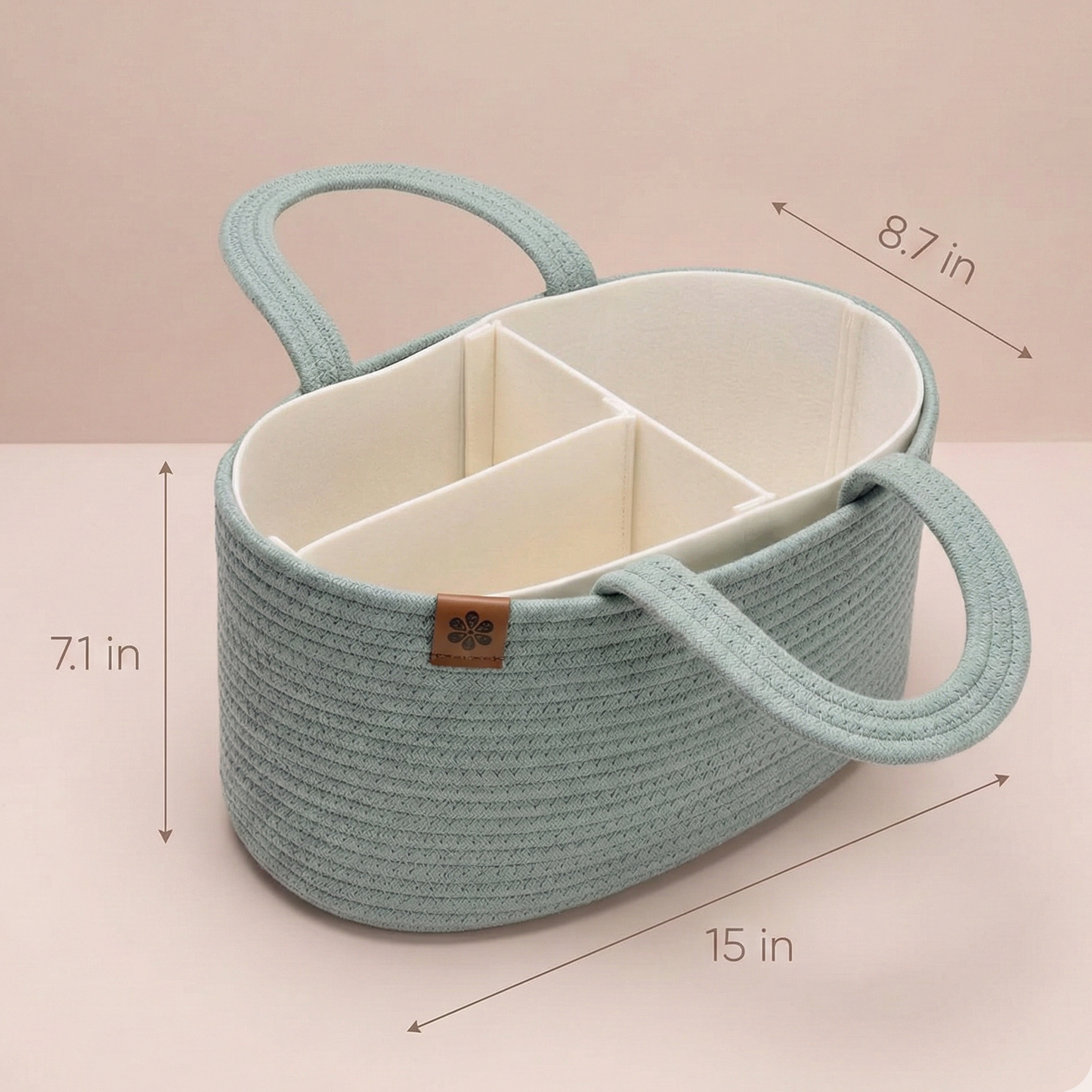 Nursery Organizer Caddy Cotton | The Nest-Elite