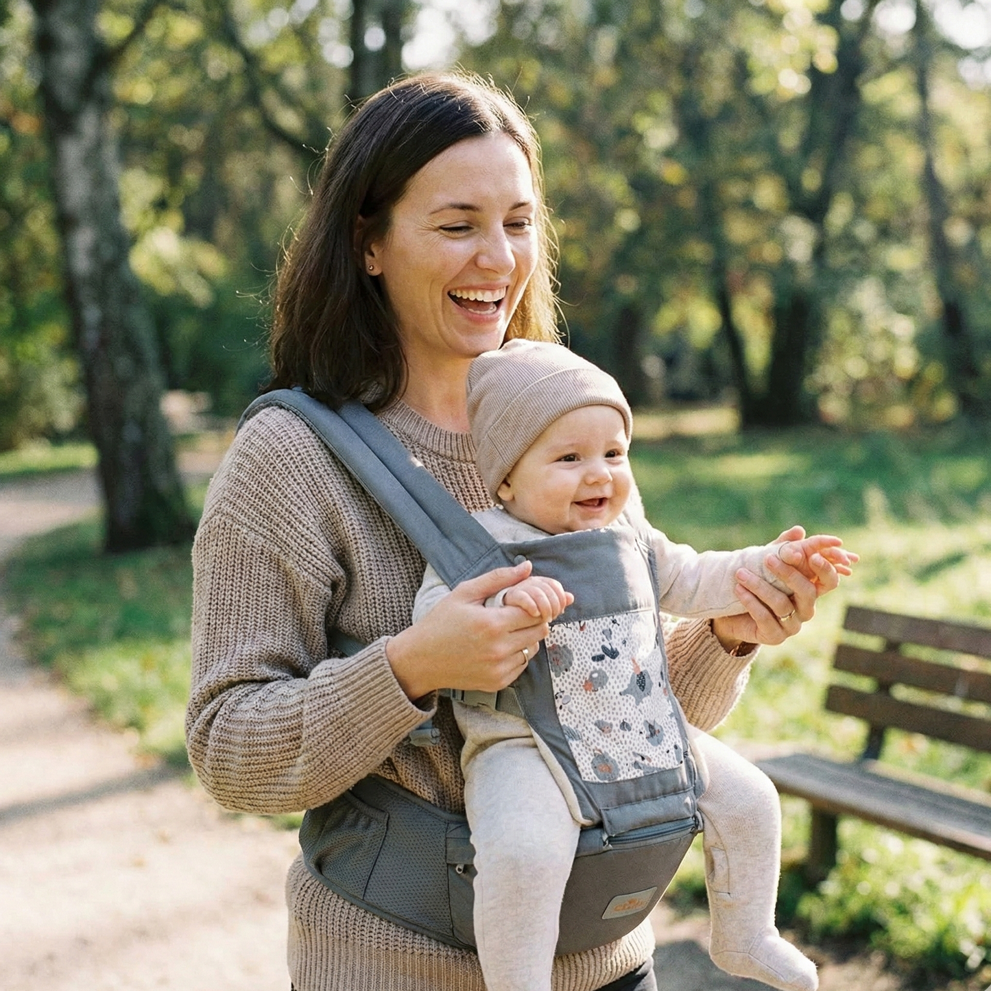 Ergonomic Baby Carrier with Hip Seat | The Kinetic-Apex Pro