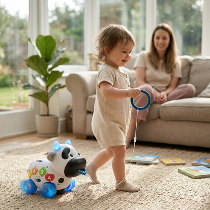 Bilingual Push Walker Baby Toy | The Bovine-Explorer
