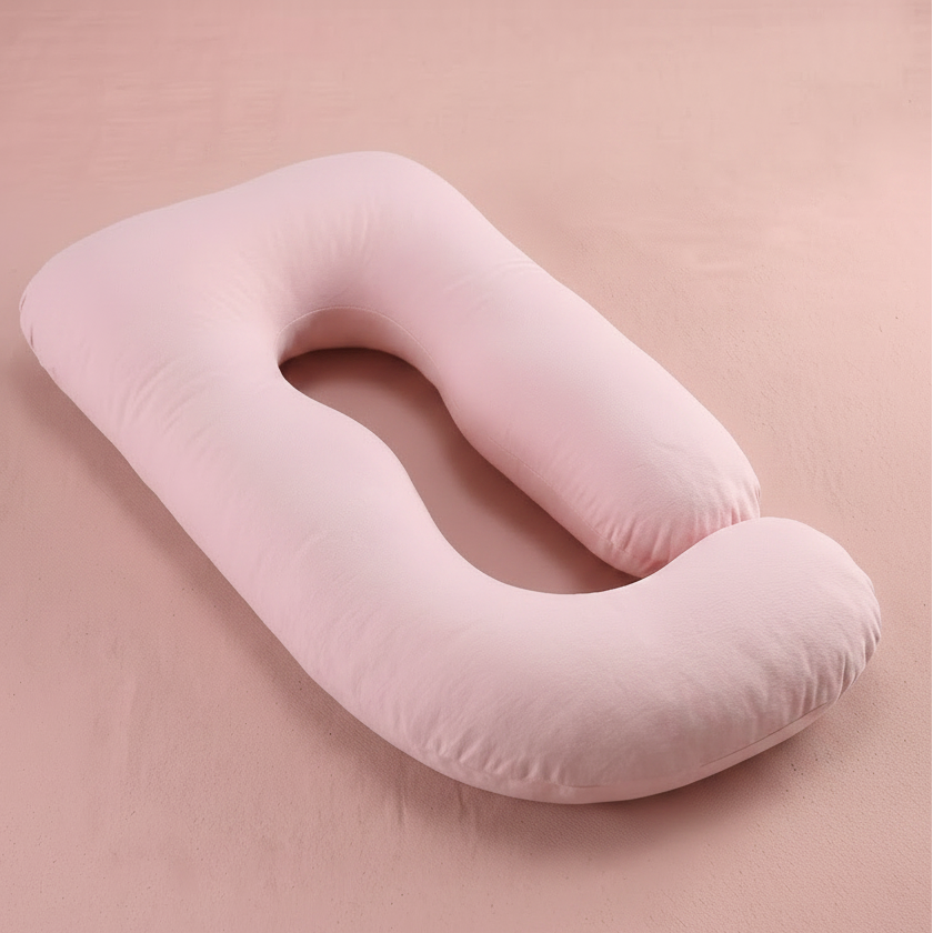 Pregnancy Pillow J-Shaped Full Body | The Materna-Cloud Luxe