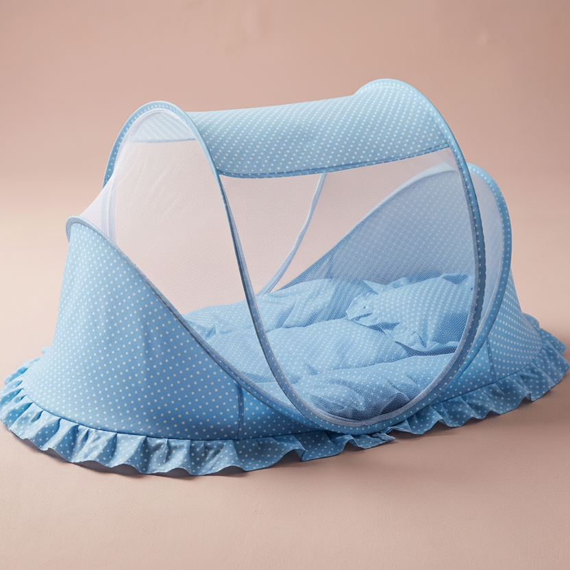 Foldable  Baby Bed Net With Pillow Net 2pieces Set