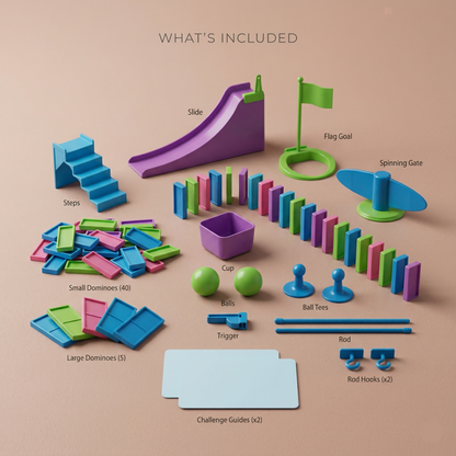 Domino Set for Kids 59pc | The Kinetic-Link Suite