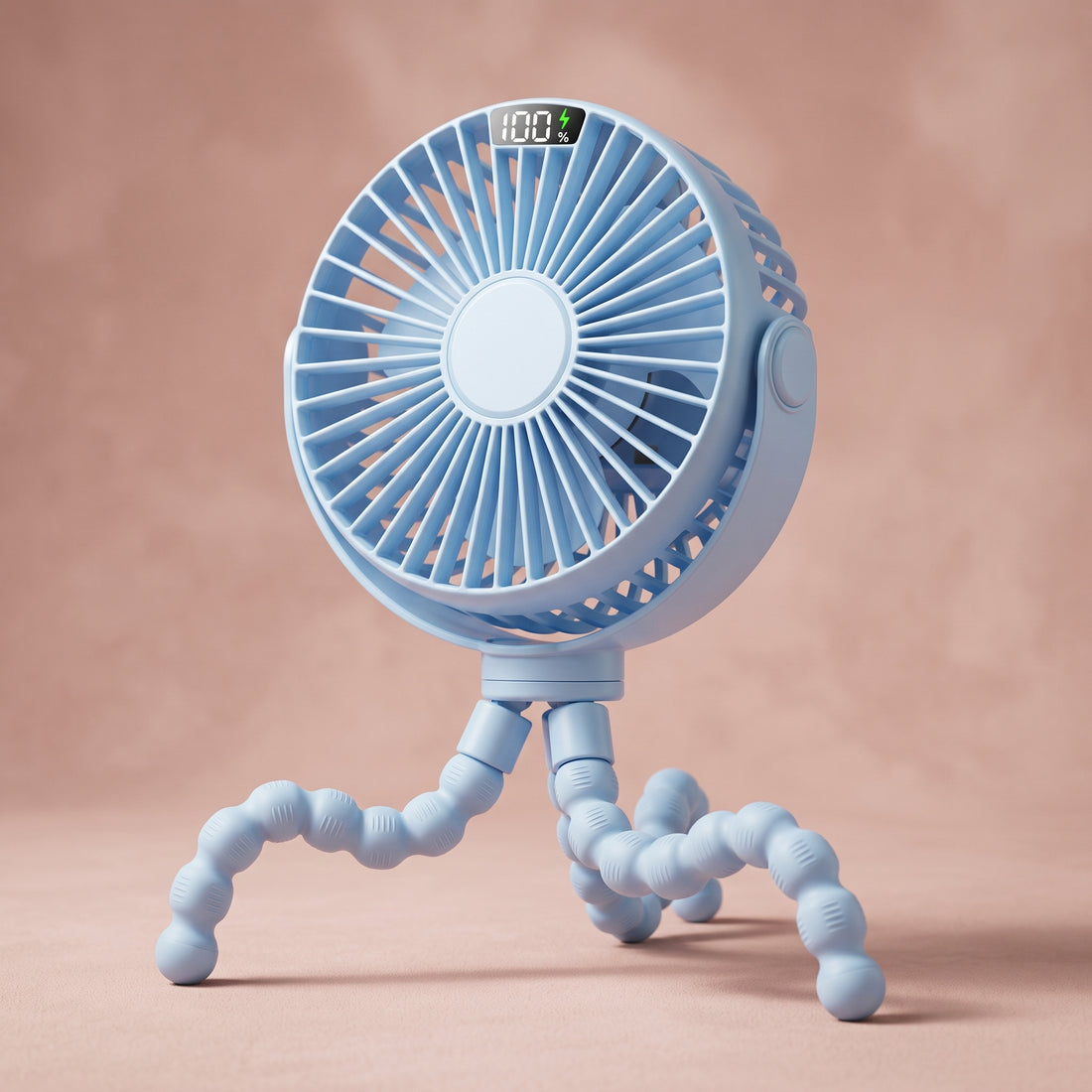 Flexible Stroller Fan 4000mAh, 4-Speed – The Octo-Breeze Pro, photo 9