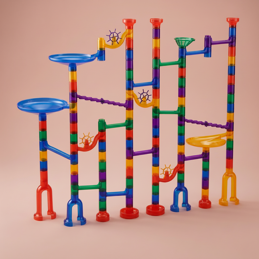 Marble Run 150pc Glow-in-the-Dark STEM | The Lumen Grand Circuit