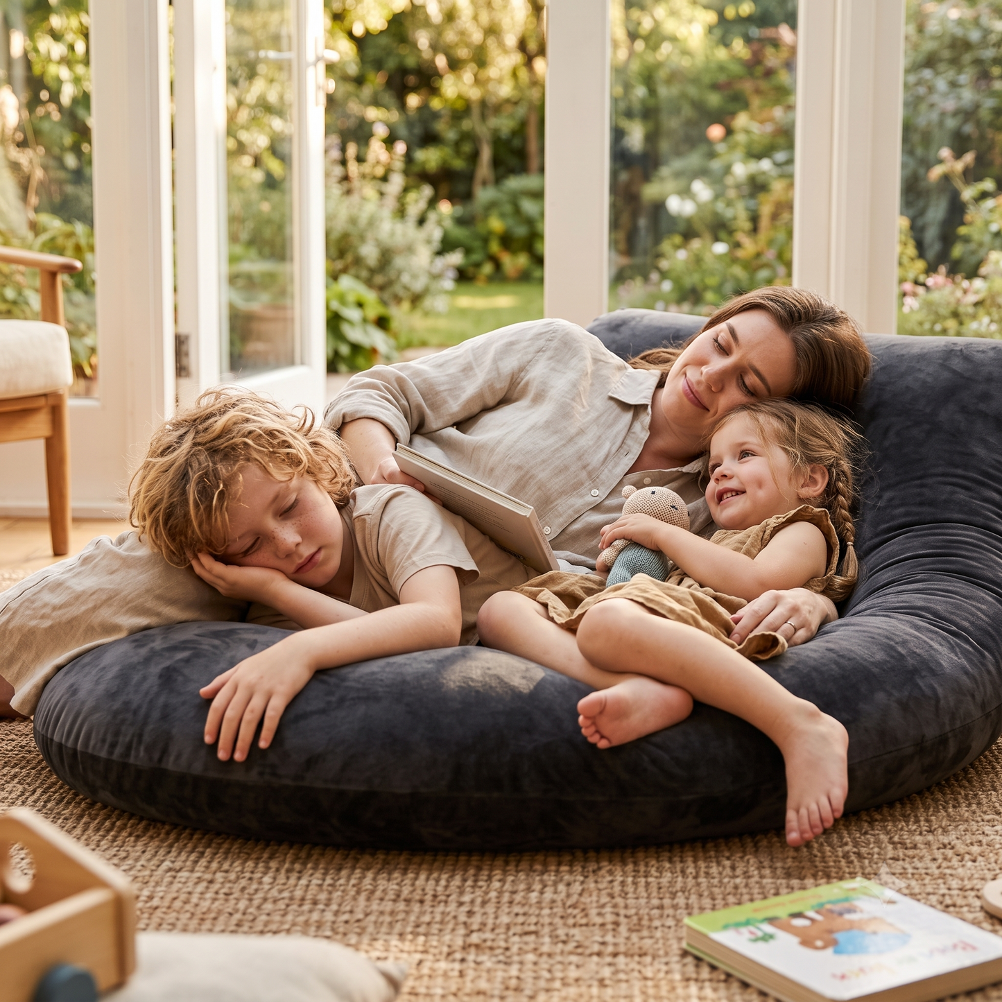 Pregnancy Pillow J-Shaped Full Body | The Materna-Cloud Luxe