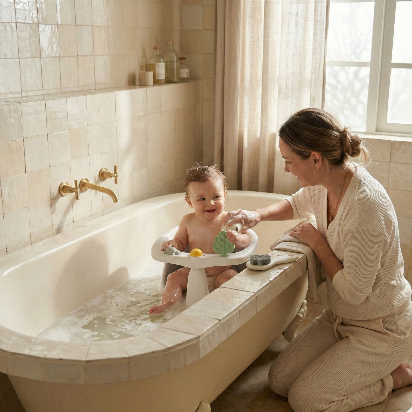 Baby Bath Seat with Toys 360° | The Hydro-Posture Elite