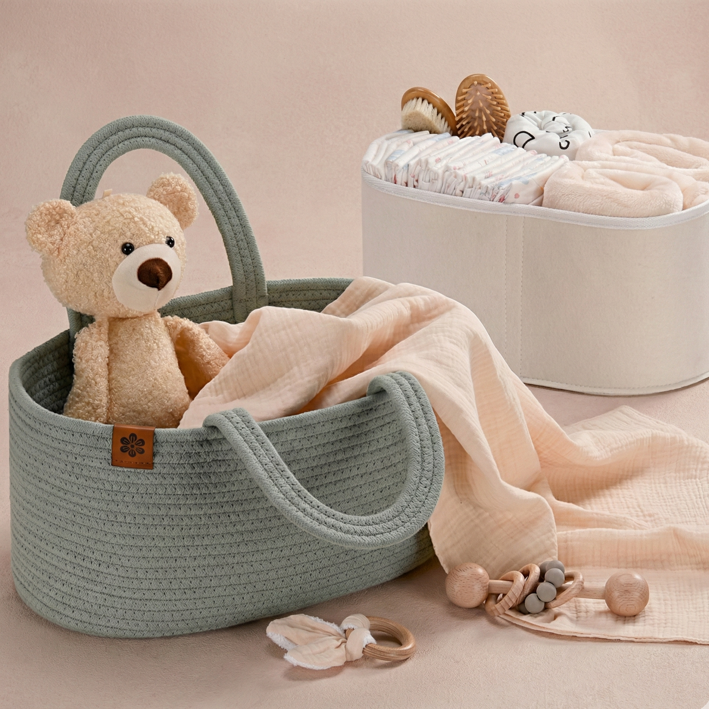 Nursery Organizer Caddy Cotton | The Nest-Elite