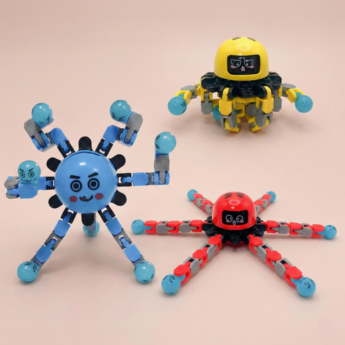 Fidget Spinners 3-Pack Transformable | The Morpho-Kinetic Trinity
