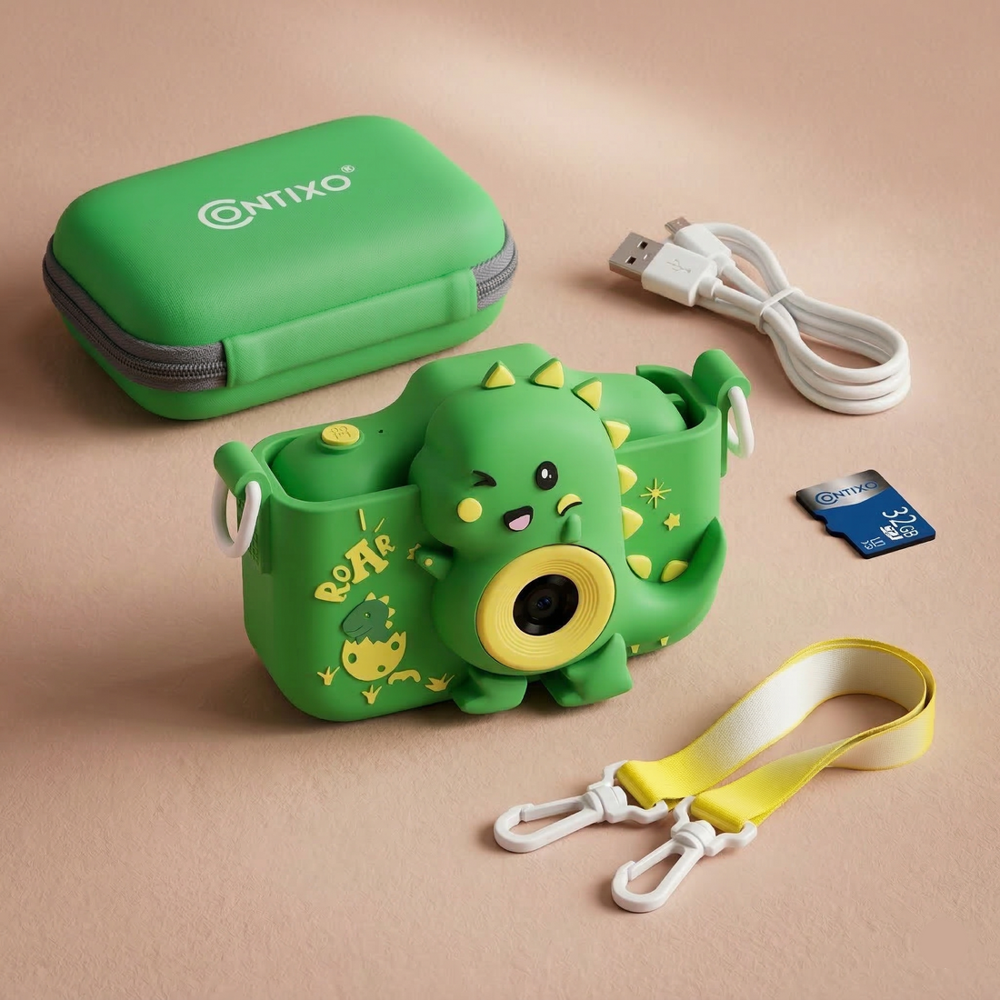 Kids Dinosaur Camera 1080p Dual Lens | The Dino-Vision