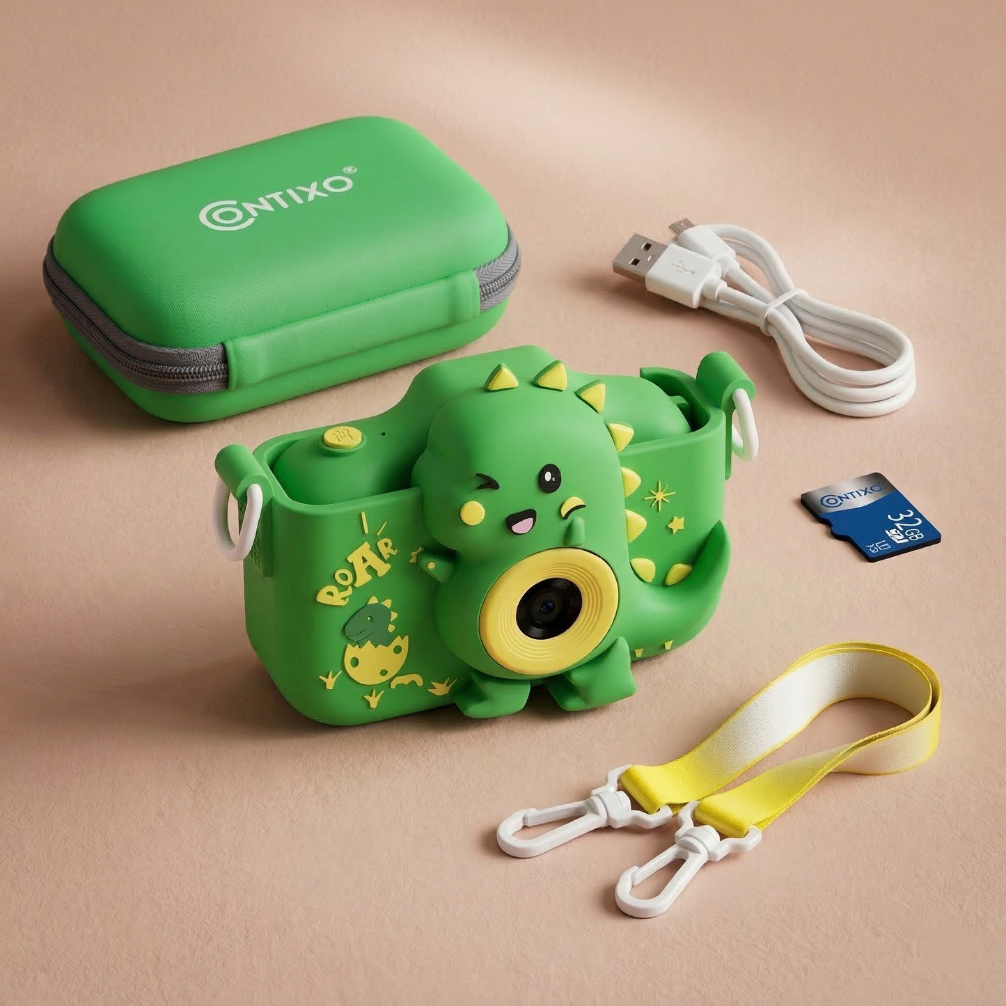 Kids Dinosaur Camera 1080p Dual Lens | The Dino-Vision