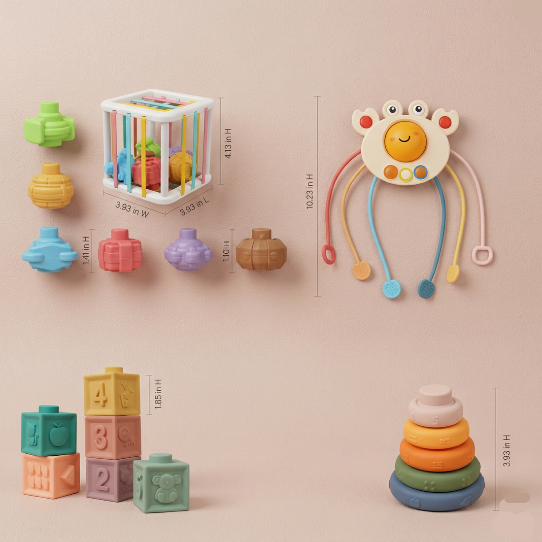 Montessori Baby Toy 4-in-1 | The Quad-Genesis