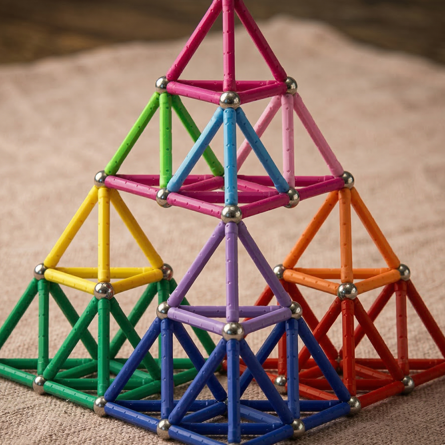 Magnetic Tiles 132pc STEM Set | The Magna-Flux Studio