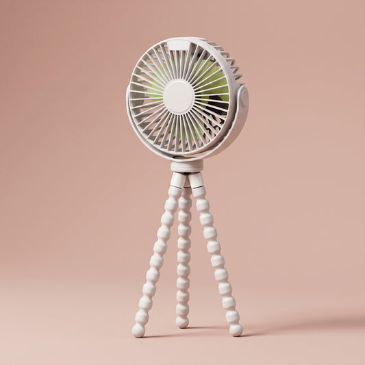 Stroller Fan Flexible Tripod 4000mAh | The Octo-Breeze Pro