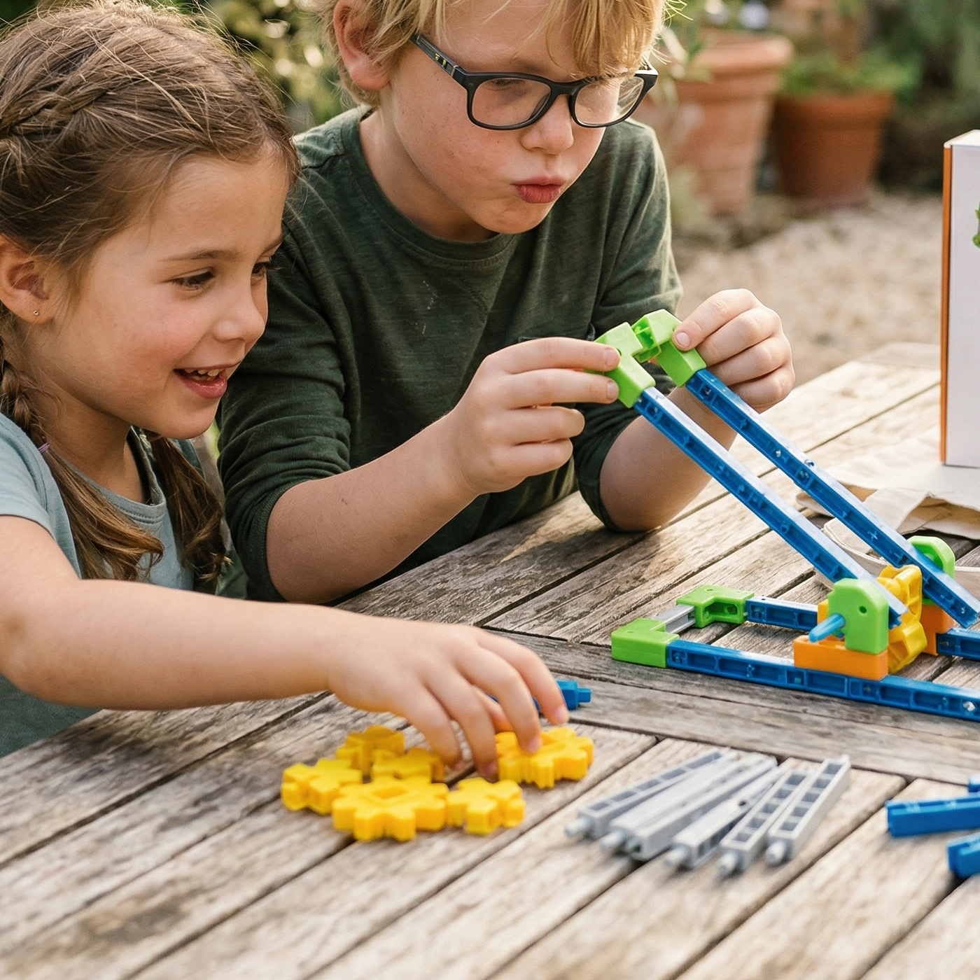 STEM Engineering Building Kit 56pc | The Kinetic-Forge