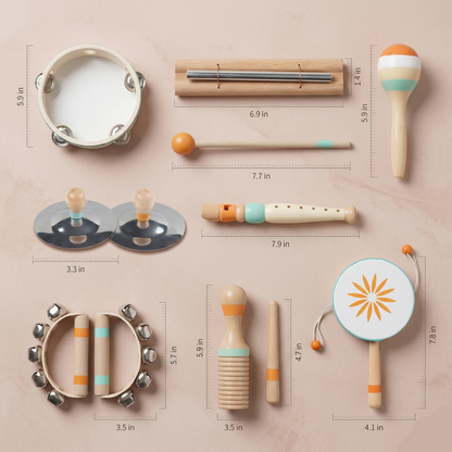 Baby Musical Toy 8-in-1 Neutral | The Aura-Rhythm