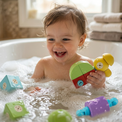 Magnetic Foam Bath Blocks 22pc | The Aqua-Forge Sensory Suite