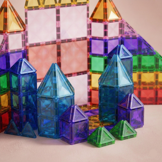 Magnetic Tiles 30pc Travel Set | The Mini-Prism Suite