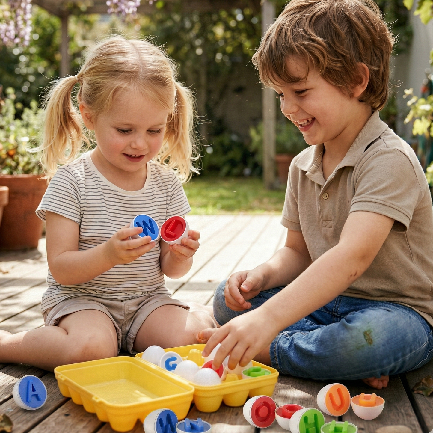 Alphabet Egg Sorting Toy 26pc | The Alpha-Nidus