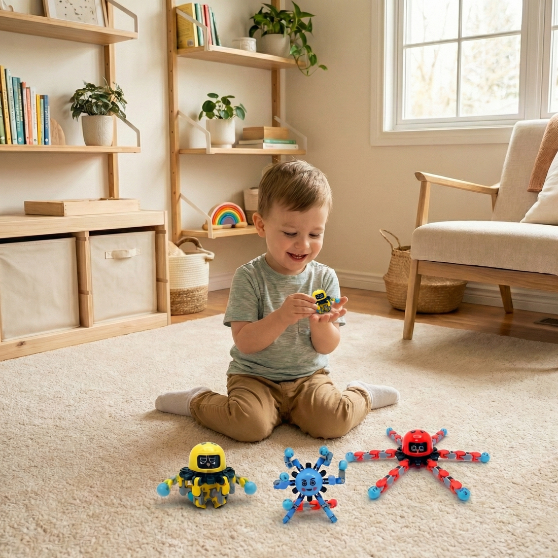 Fidget Spinners 3-Pack Transformable | The Morpho-Kinetic Trinity